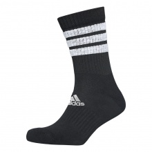 adidas Sportsocken Crew Glam 3-Streifen Glitter schwarz/weiss/pink - 3 Paar